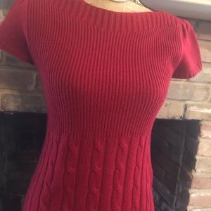 Nine West red sweater dress